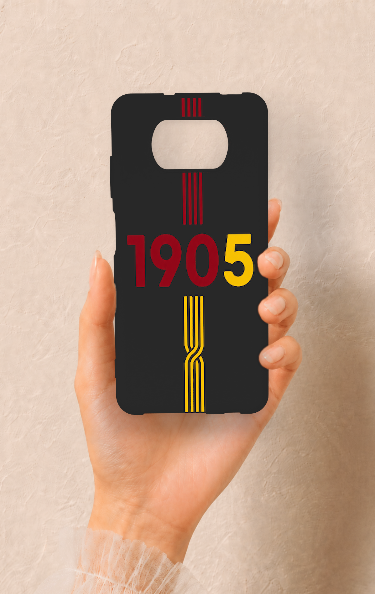 Poco X3 Uyumlu 1905 Kemer Desenli Silikon Kılıf