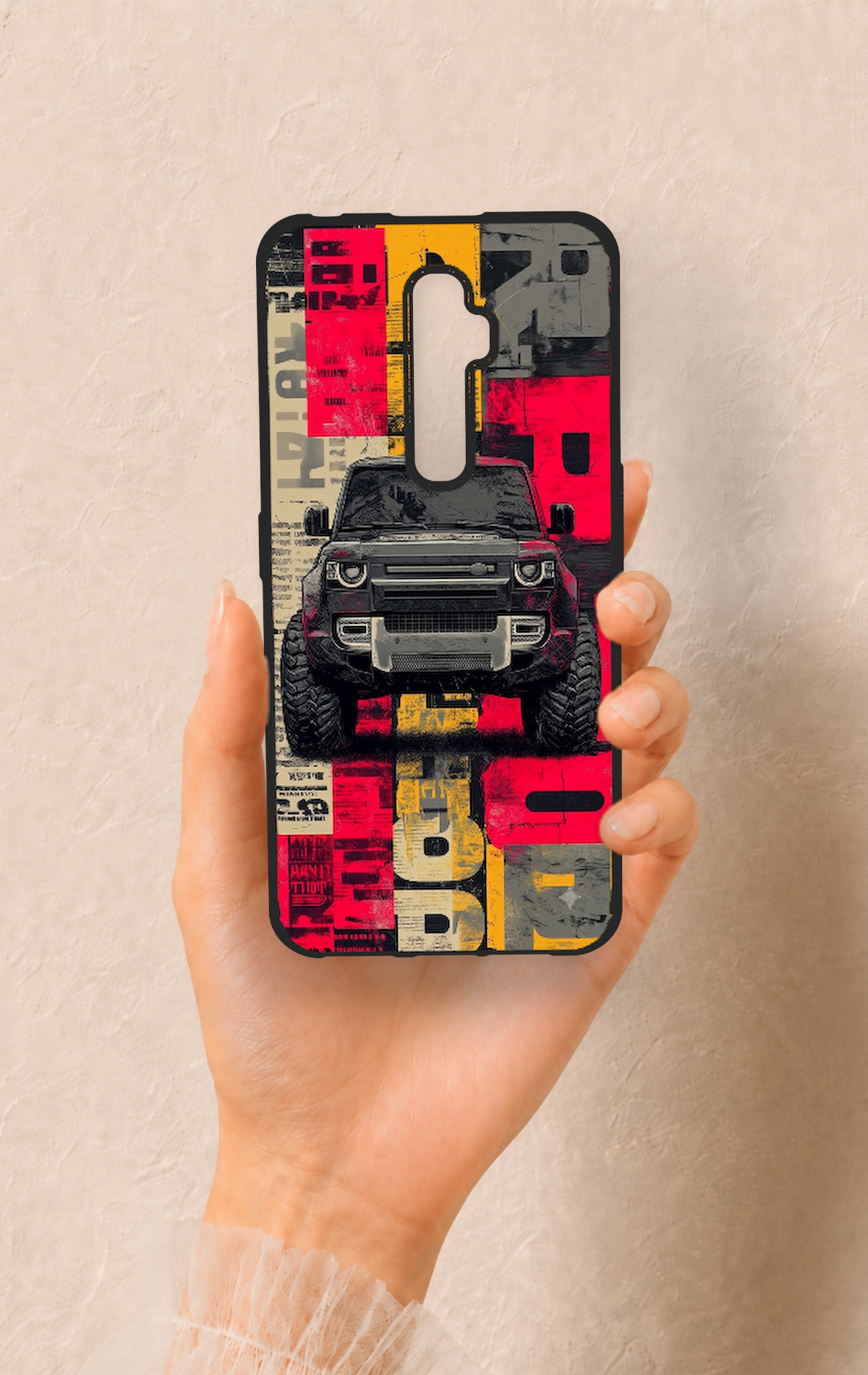 Oppo Reno 2Z Uyumlu Defender Truck Desenli Silikon Kılıf