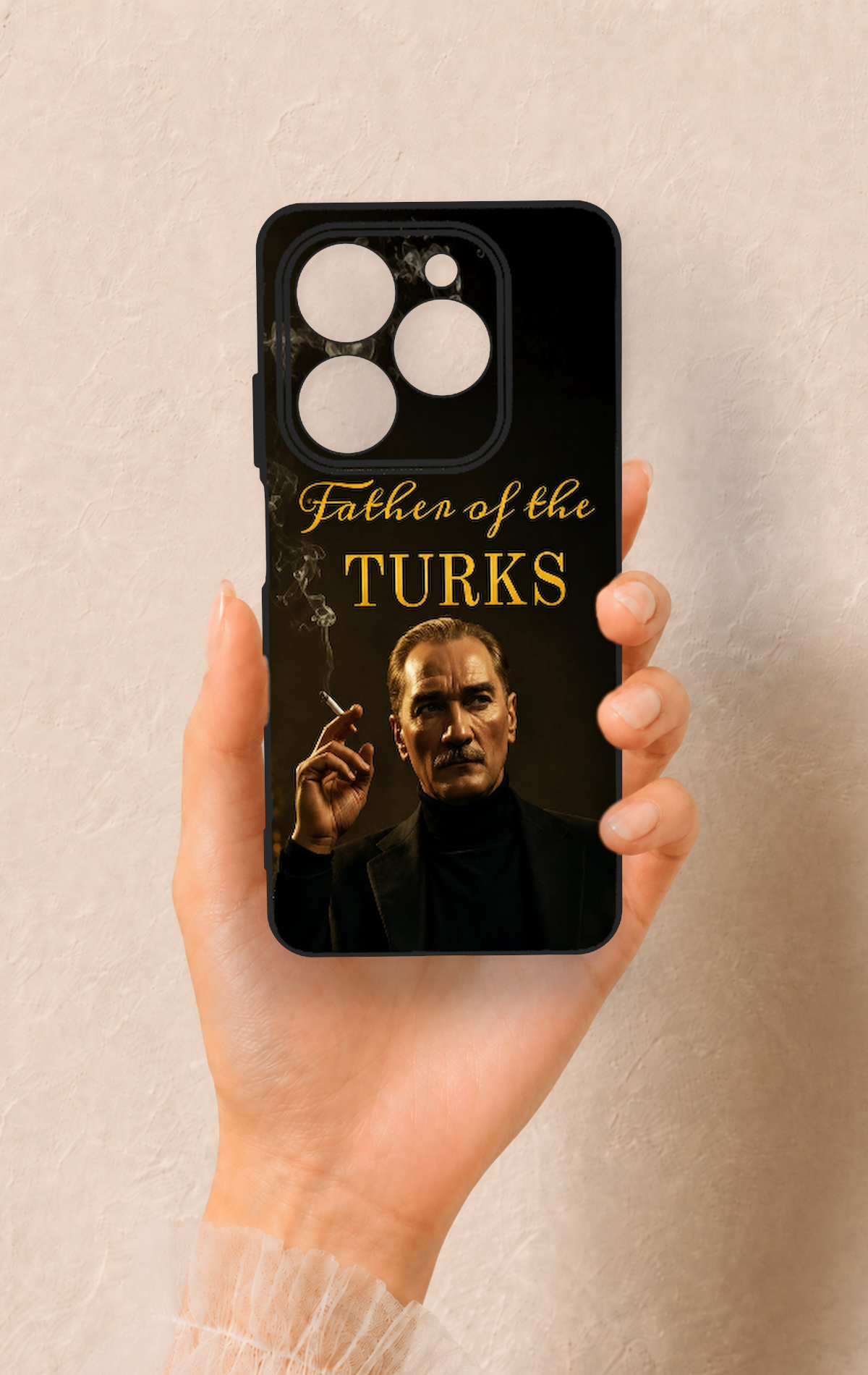 Tecno Spark 20C Uyumlu Father Of The Turks Desenli Silikon Kılıf