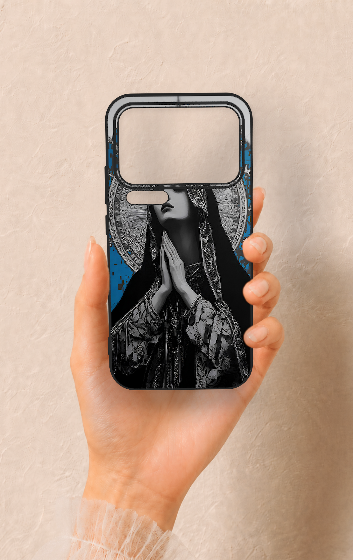 Mi 17 Pro Max Uyumlu Rahibe Desenli Silikon Kılıf