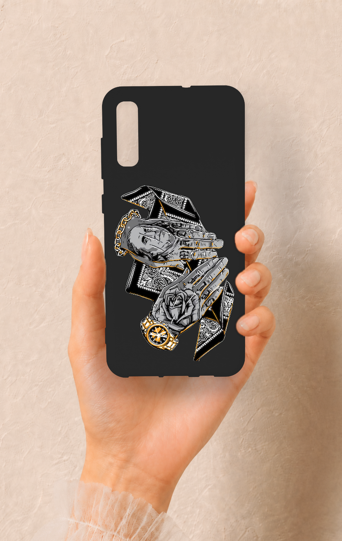 Samsung A70 Uyumlu Self Made Desenli Silikon Kılıf