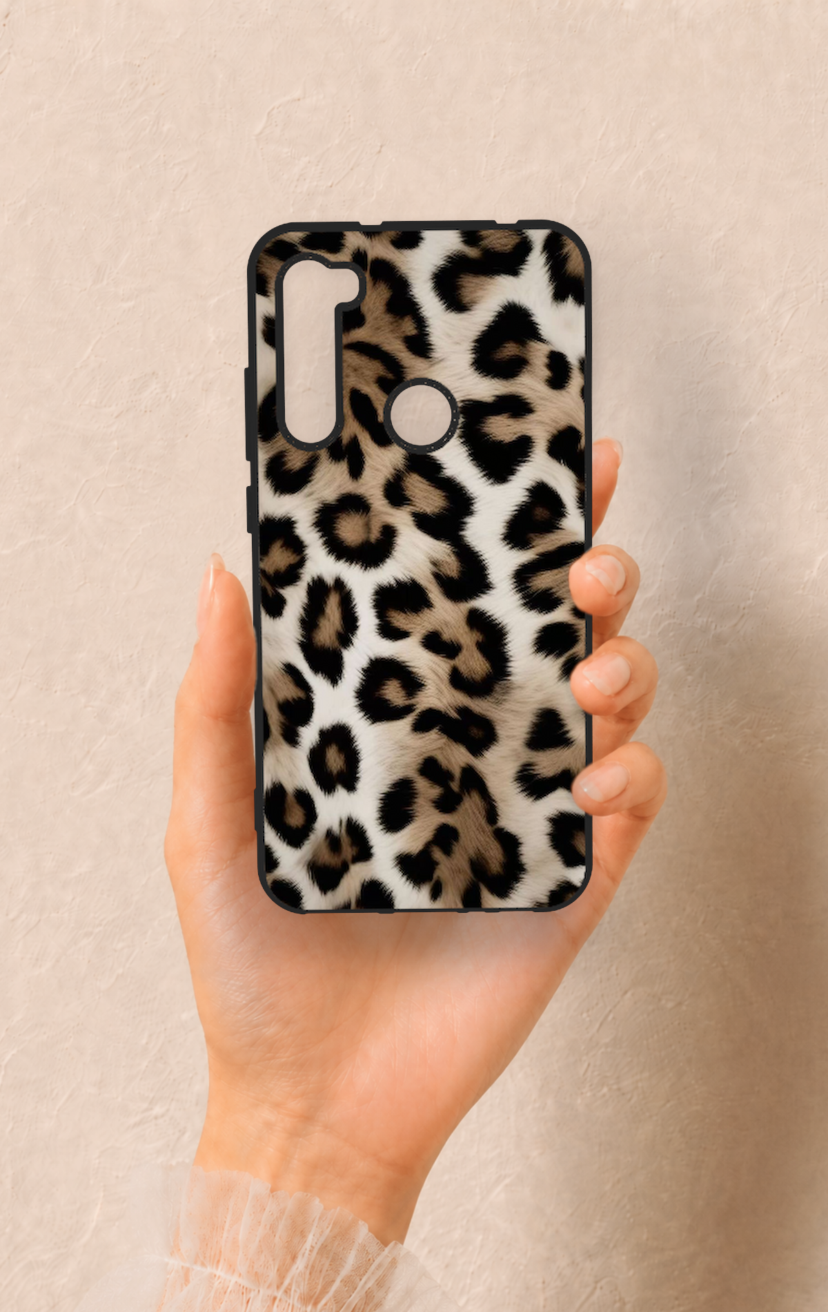 Redmi Note 8 Uyumlu Leopar Derisi Desenli Silikon Kılıf