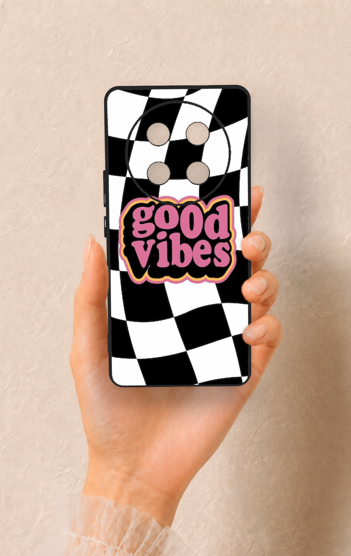 Honor Magic 7 Lite 5G Uyumlu Black Good Vibes Desenli Silikon Kılıf