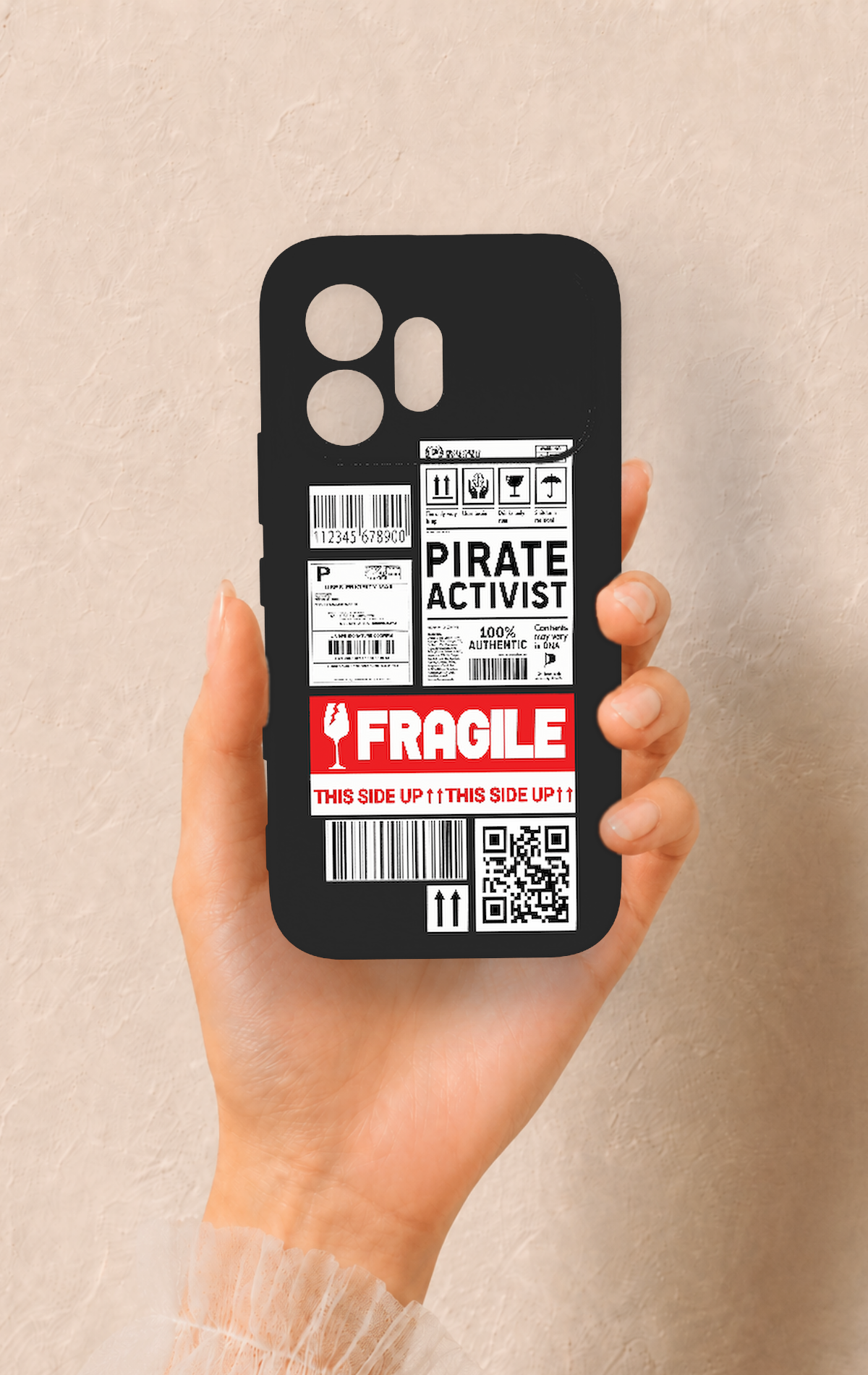 Honor 600 Uyumlu Fragile Desenli Silikon Kılıf