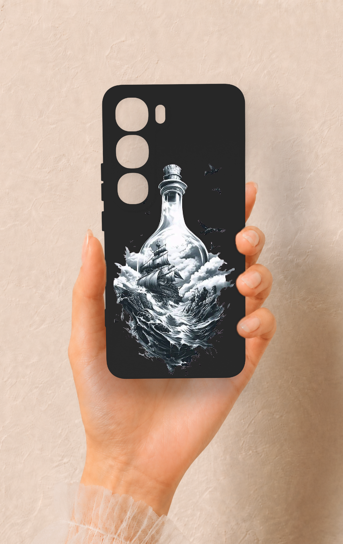 Vivo V40 Lite 5G Uyumlu Secret Sea Desenli Silikon Kılıf
