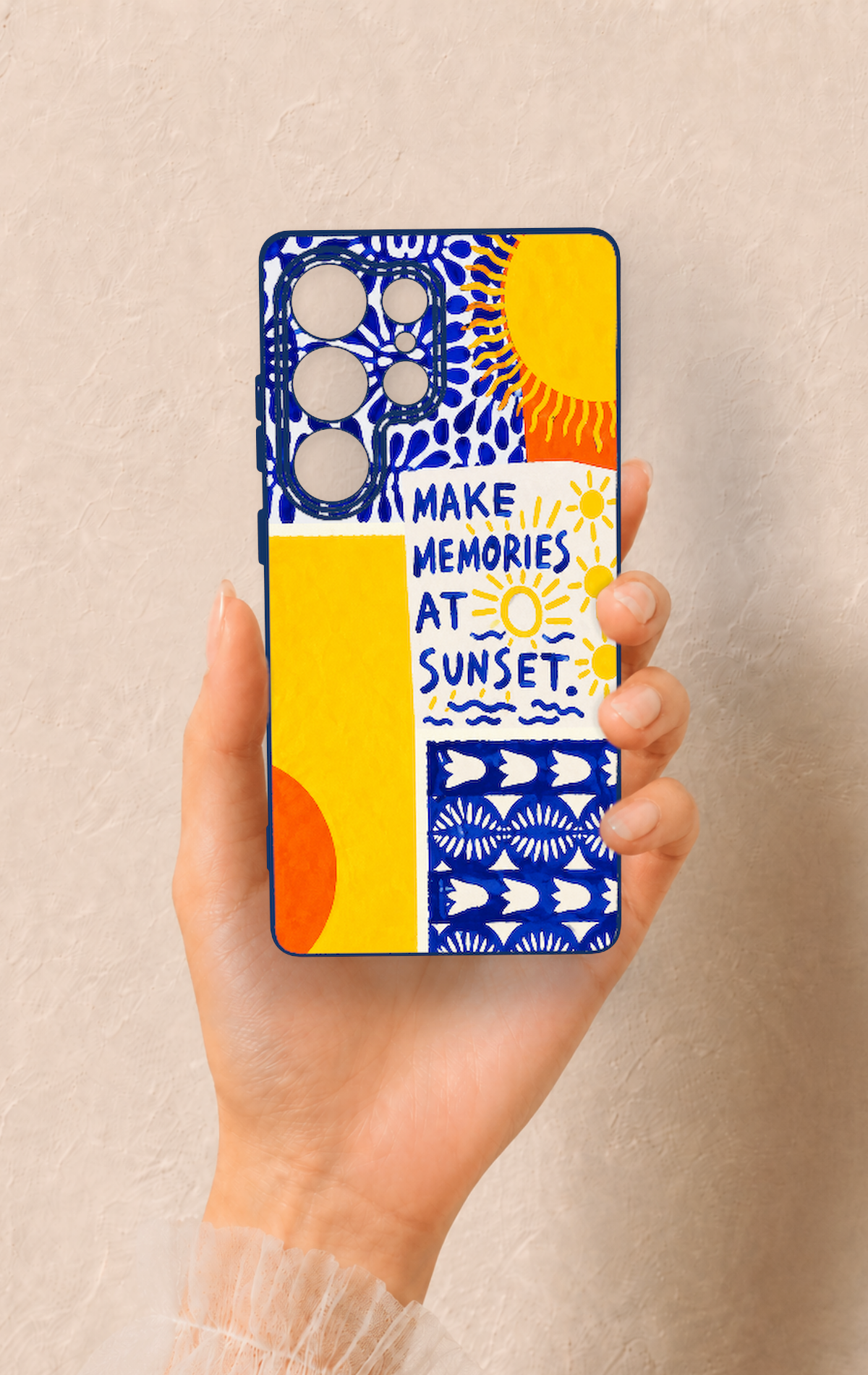 Samsung S25 Ultra Uyumlu Sunset Desenli Silikon Kılıf