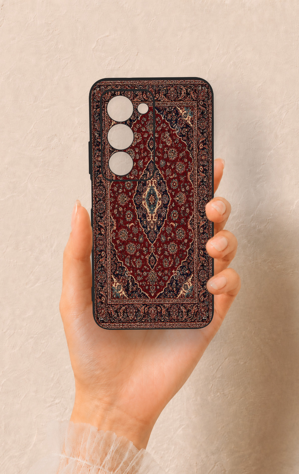 Redmi 15 5G Uyumlu Acem Halı Desenli Silikon Kılıf