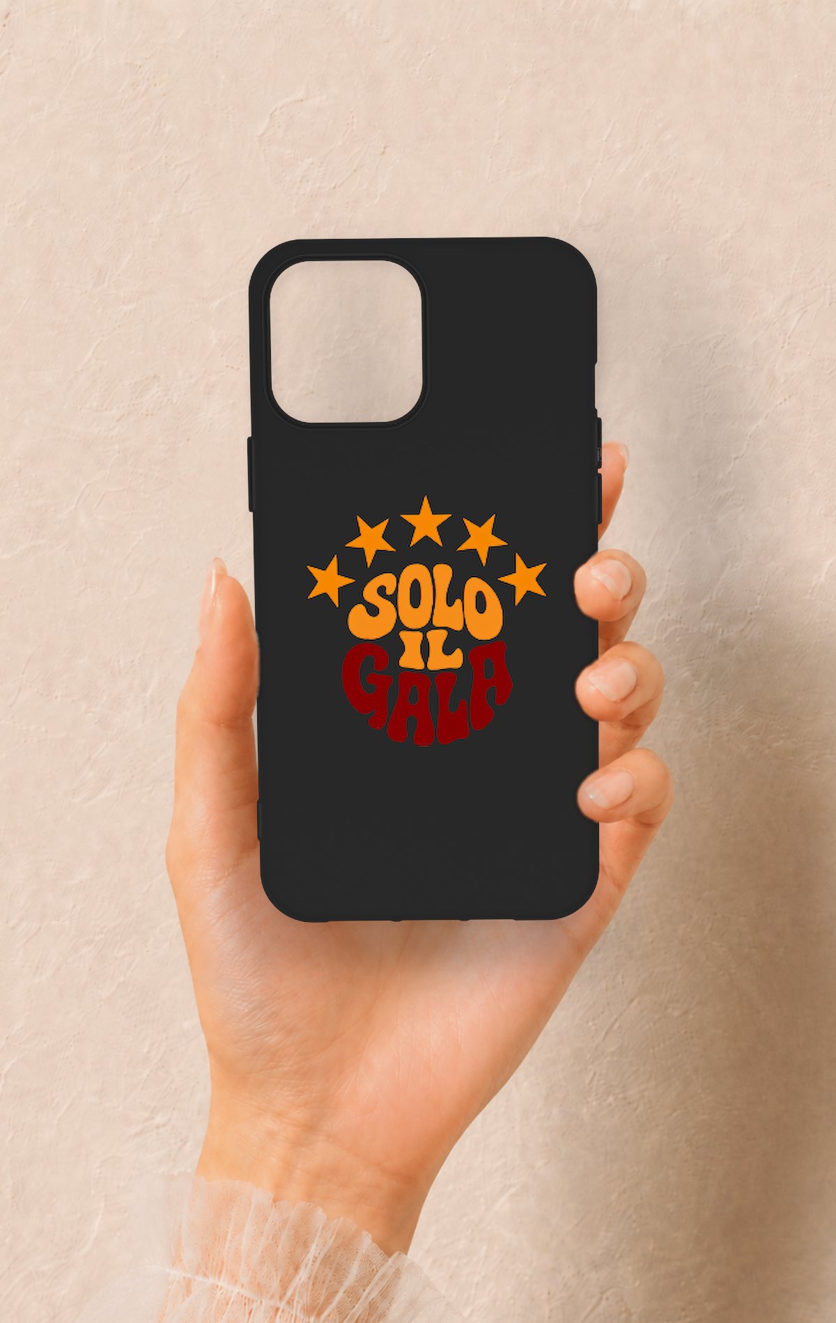 iPhone 12 Pro Max Uyumlu Solo IL Gala Desenli Silikon Kılıf