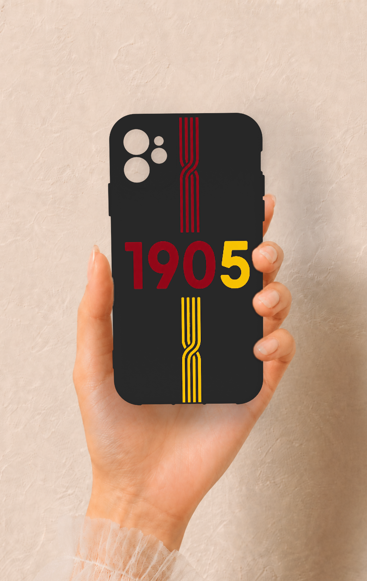 iPhone 11 Uyumlu 1905 Kemer Desenli Silikon Kılıf