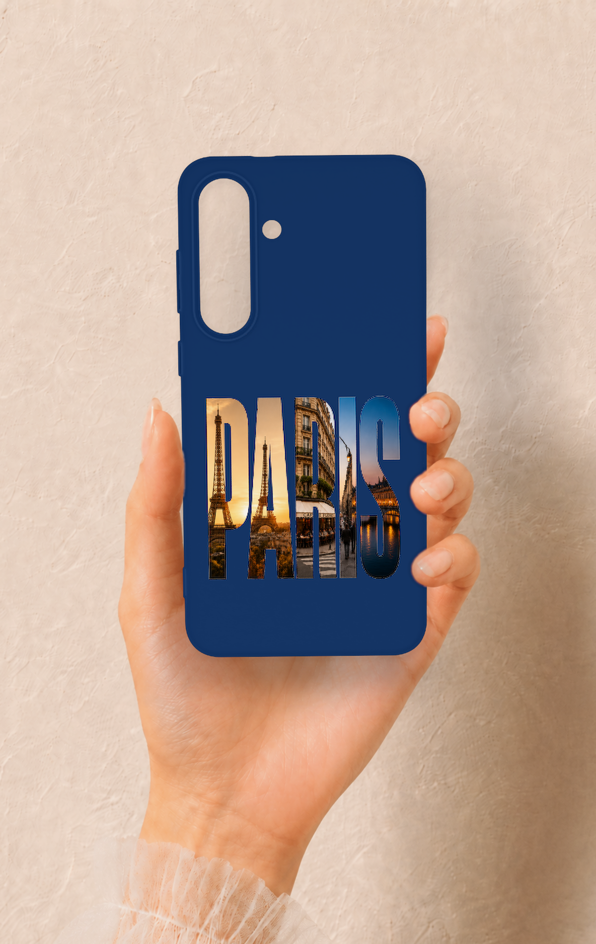 Samsung S25Fe Uyumlu Paris Desenli Silikon Kılıf