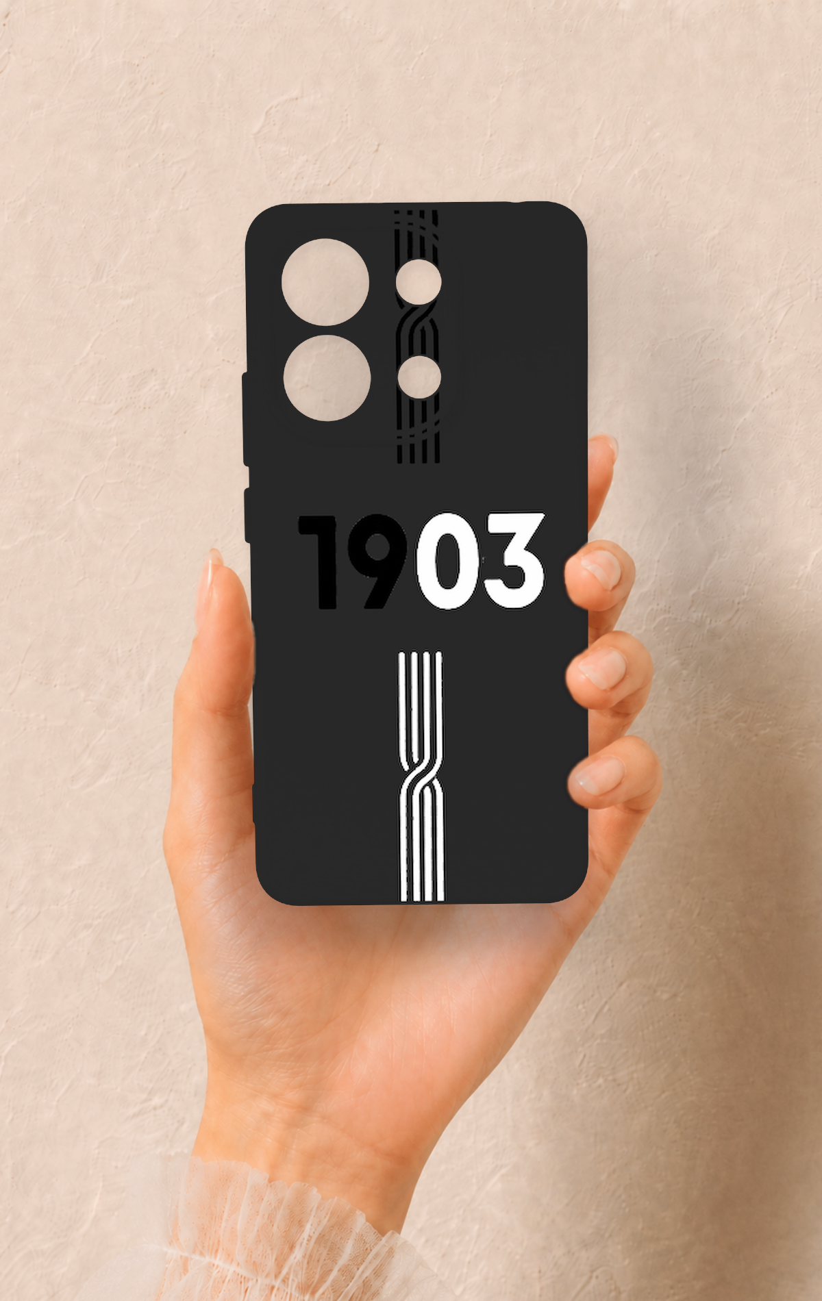 Redmi Note 13 4G Uyumlu 1903 Kemer Desenli Silikon Kılıf