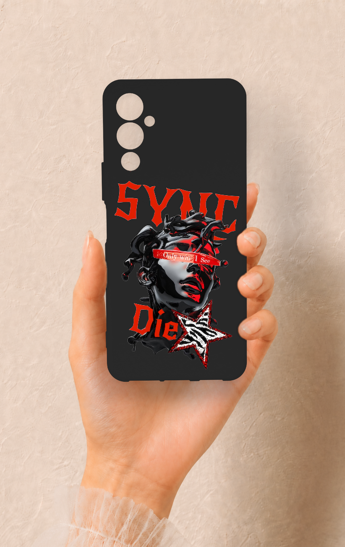 Tecno Pova Neo 4 Uyumlu Sync Die Desenli Silikon Kılıf