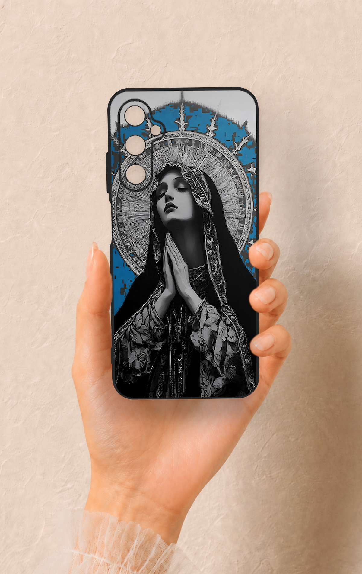 Samsung A05s Uyumlu Rahibe Desenli Silikon Kılıf