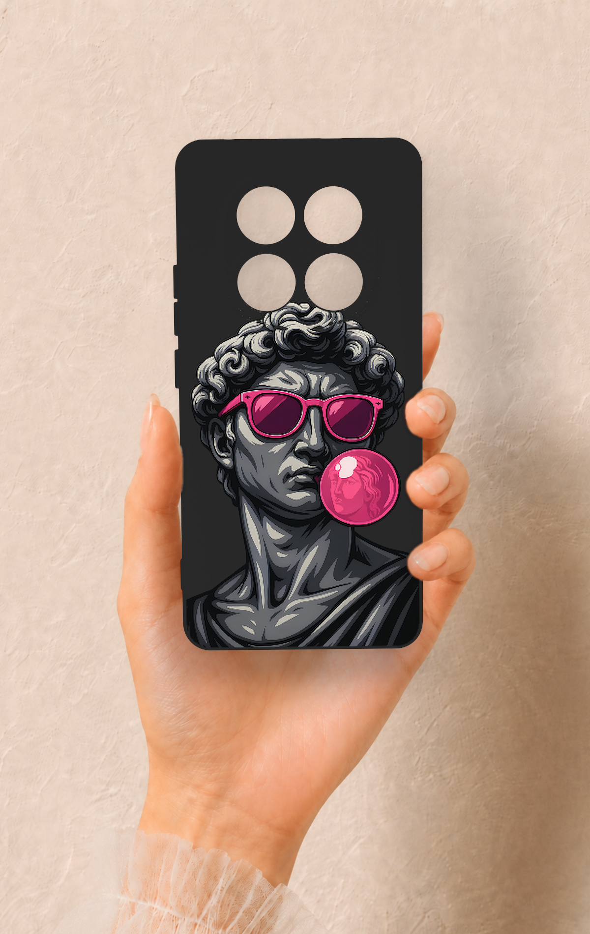 Redmi Note 14 Pro 5G Uyumlu Pop David Desenli Silikon Kılıf