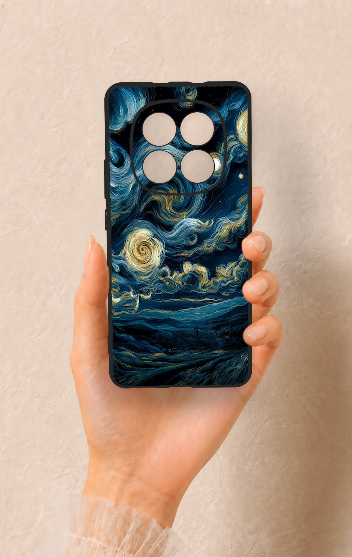 REDMİ NOTE 15 4G Uyumlu Yıldızlı Gece Desenli Silikon Kılıf