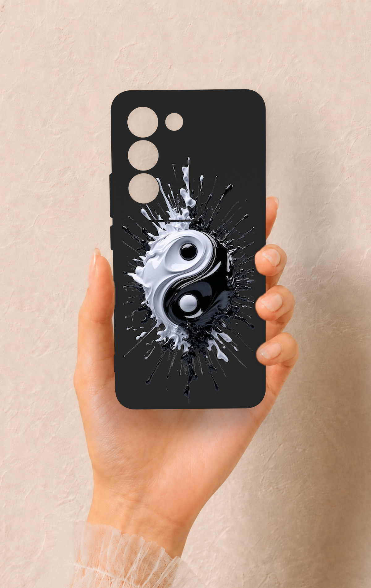 Vivo V30 Lite Uyumlu İyi ve Kötü Desenli Silikon Kılıf