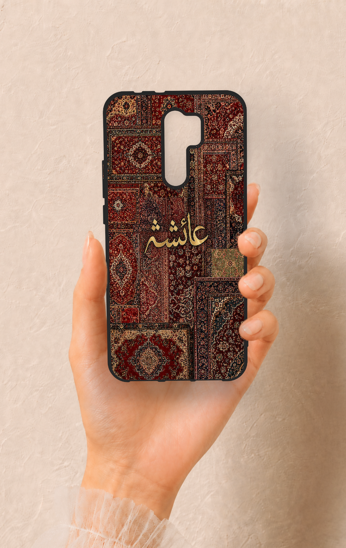 Redmi 9 Uyumlu Vintage Halı Desenli Silikon Kılıf