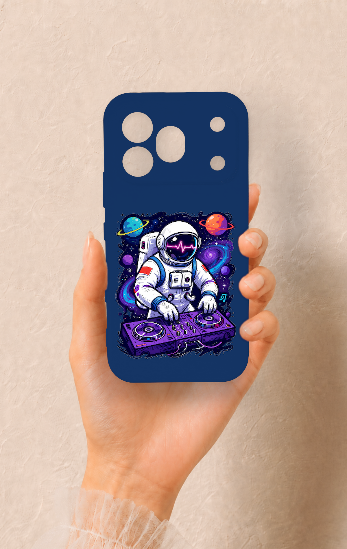 Honor 600 Pro Uyumlu Astronot DJ Desenli Silikon Kılıf