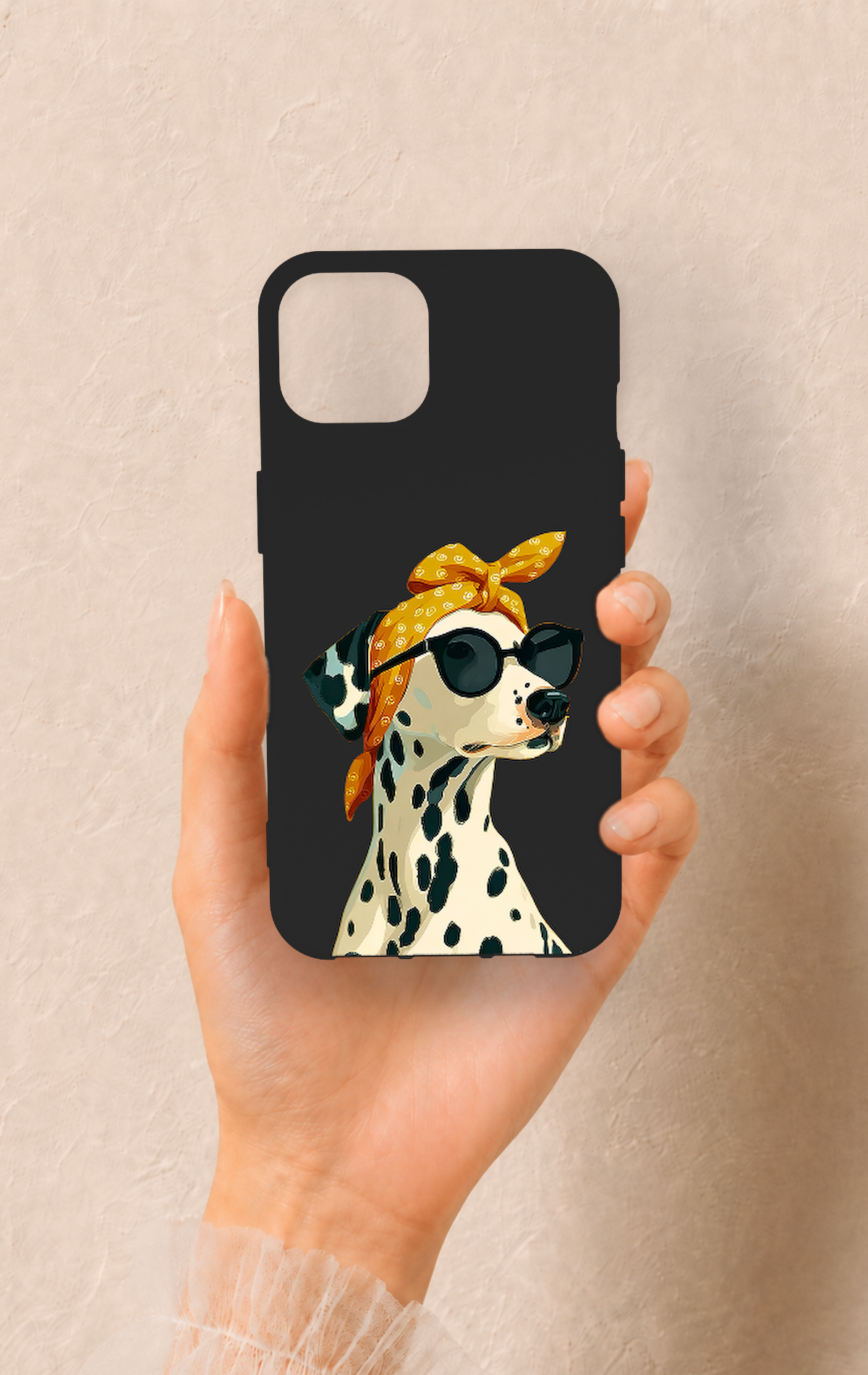 iPhone 13 Uyumlu Cool Dalmaçyalı Desenli Silikon Kılıf