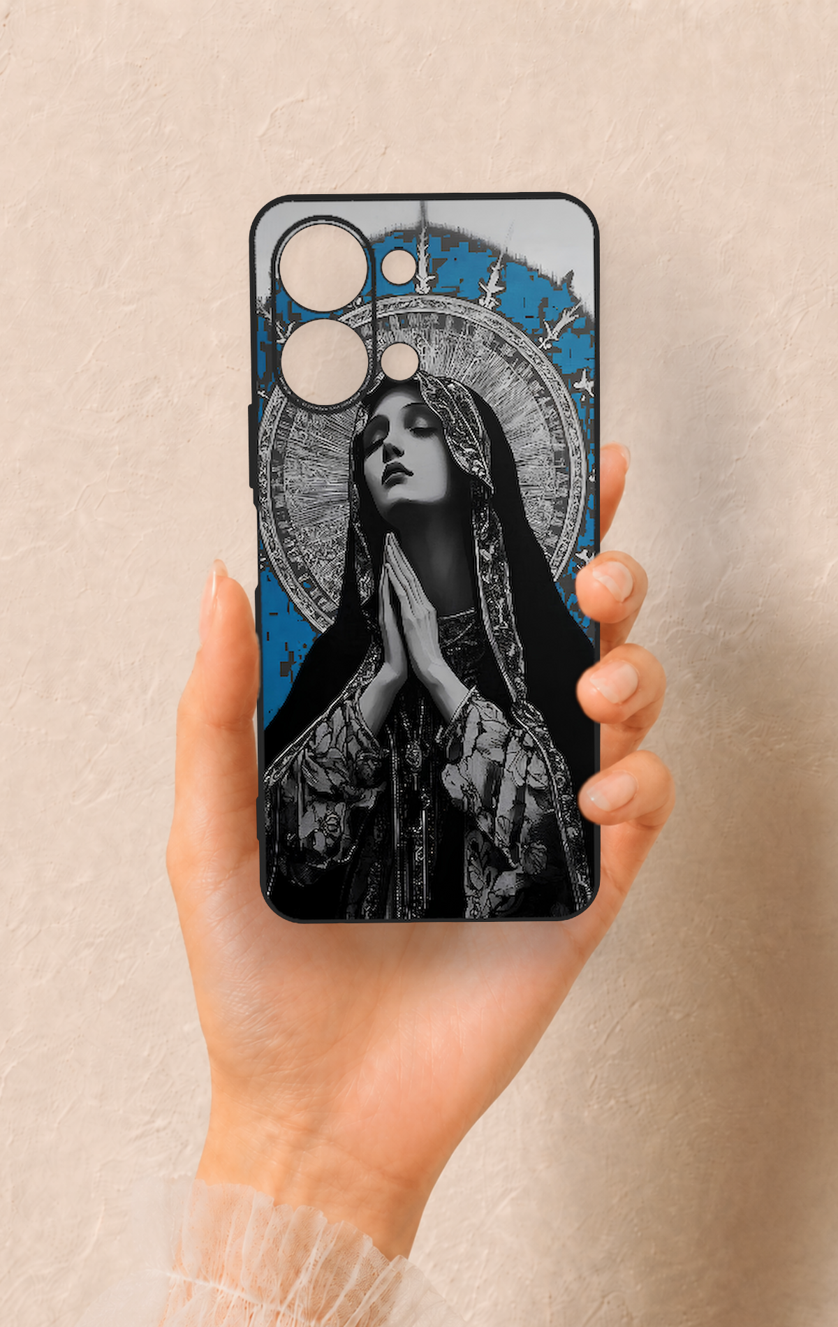 Vivo Y05 4G Uyumlu Rahibe Desenli Silikon Kılıf