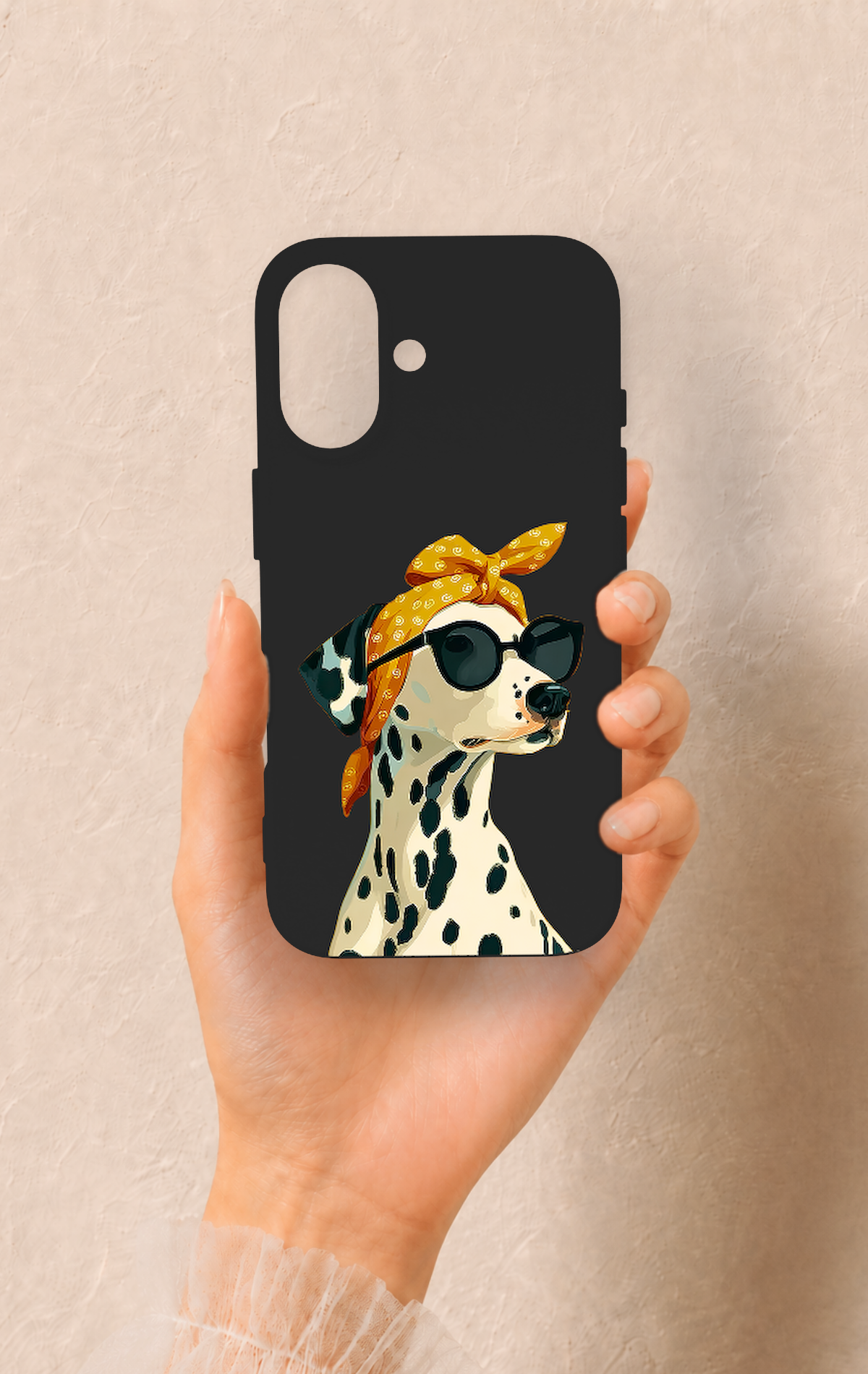 iPhone 16 Uyumlu Cool Dalmaçyalı Desenli Silikon Kılıf
