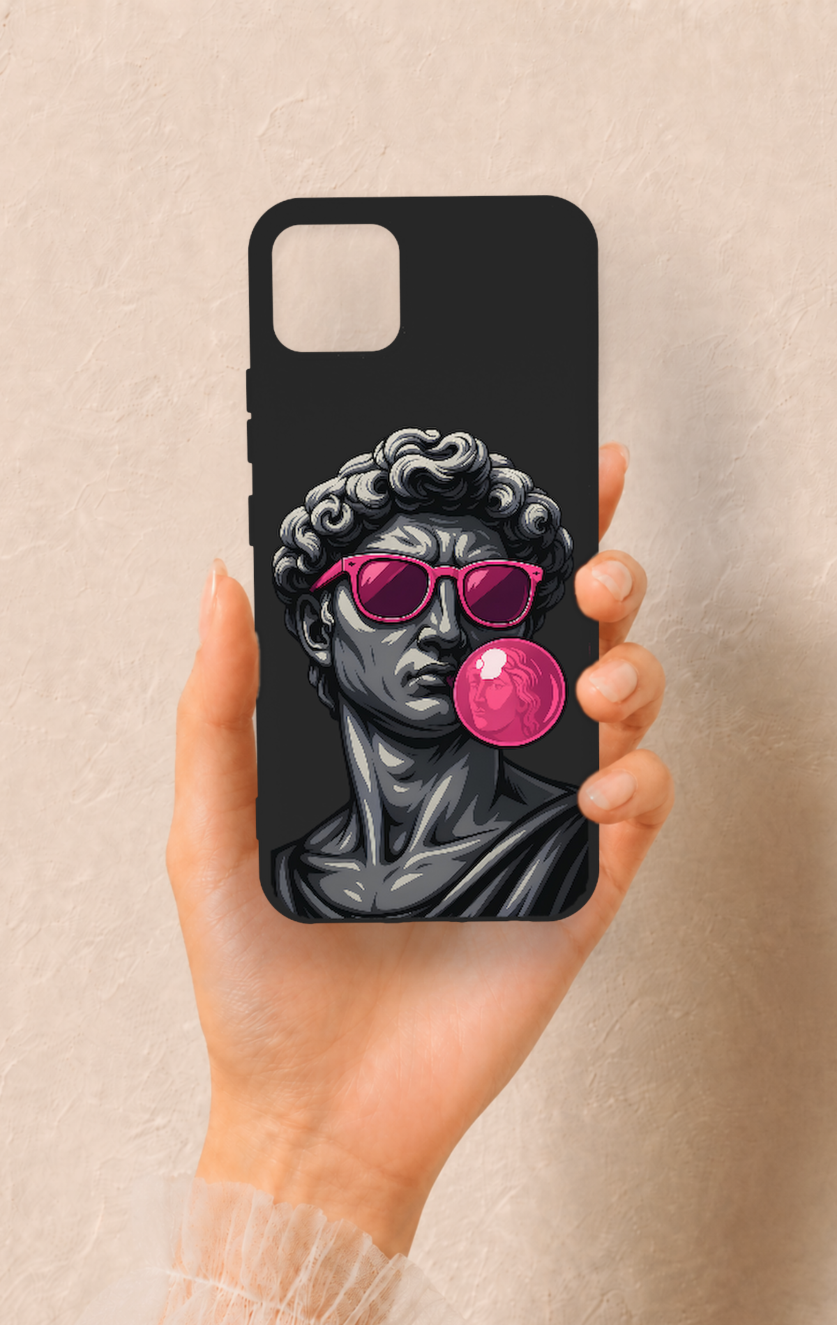 Realme C11 2021 Uyumlu Pop David Desenli Silikon Kılıf