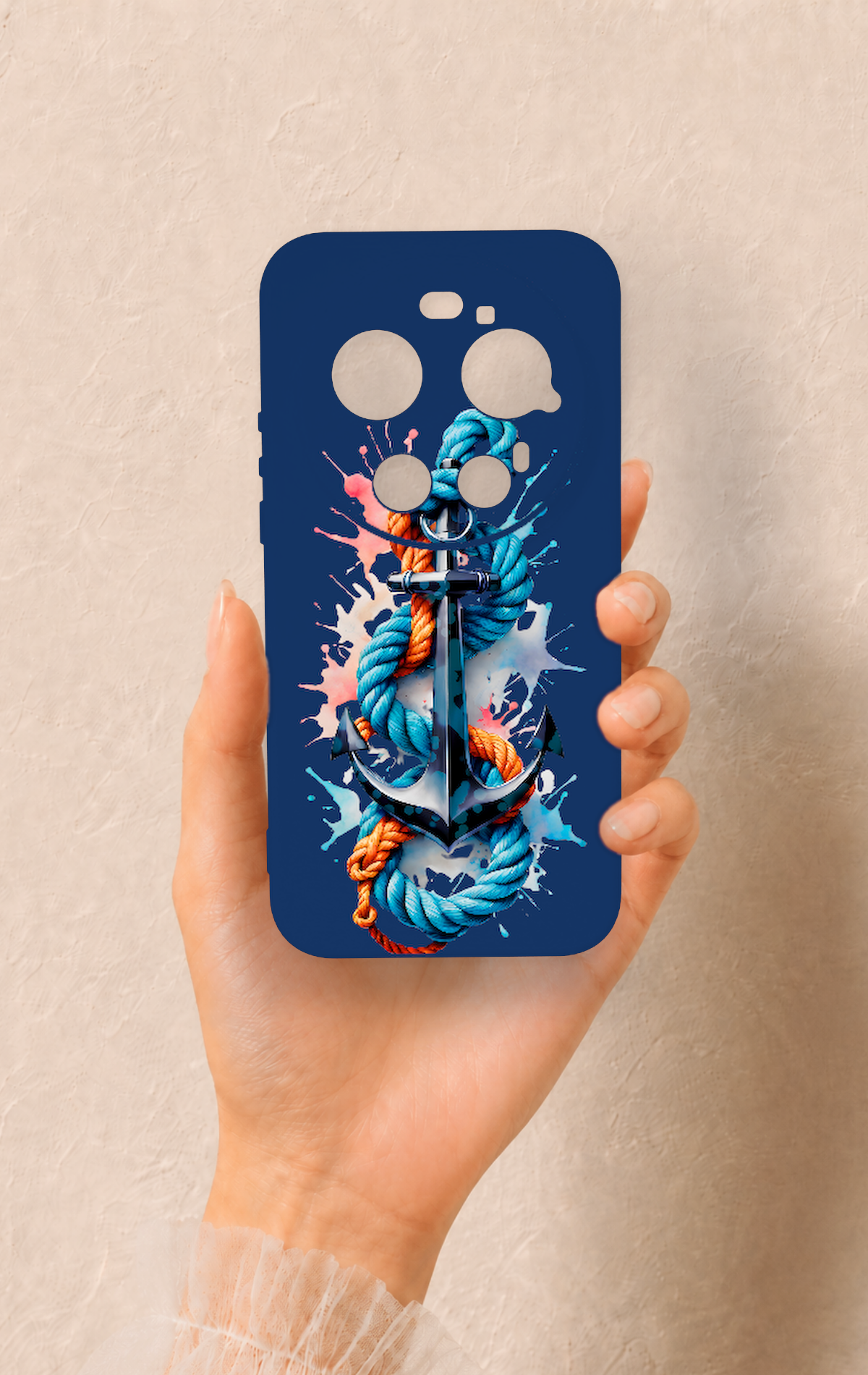 Xiaomi Mi 17 Ultra Uyumlu Anchor Desenli Silikon Kılıf