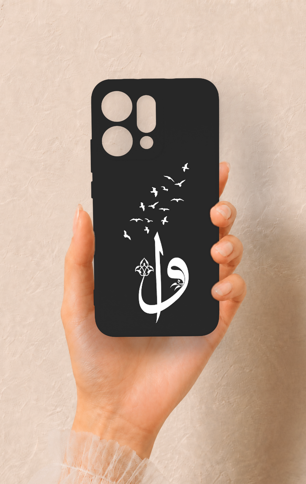 Oppo Reno 14 Uyumlu Elif Vav Desenli Silikon Kılıf