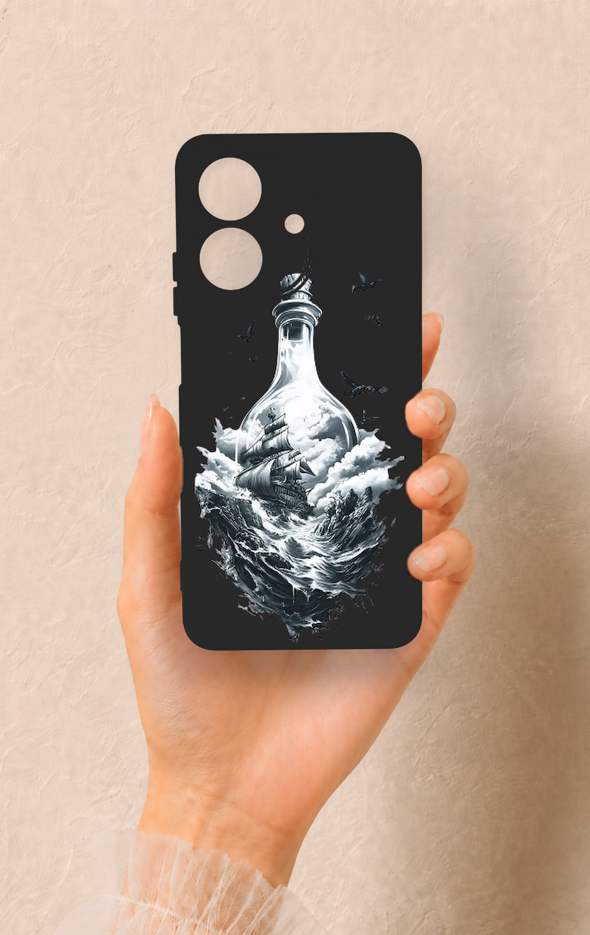 Realme Note 60 Uyumlu Secret Sea Desenli Silikon Kılıf