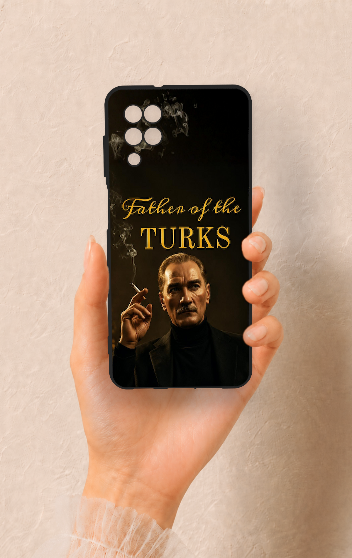 Samsung A12 Uyumlu Father Of The Turks Desenli Silikon Kılıf