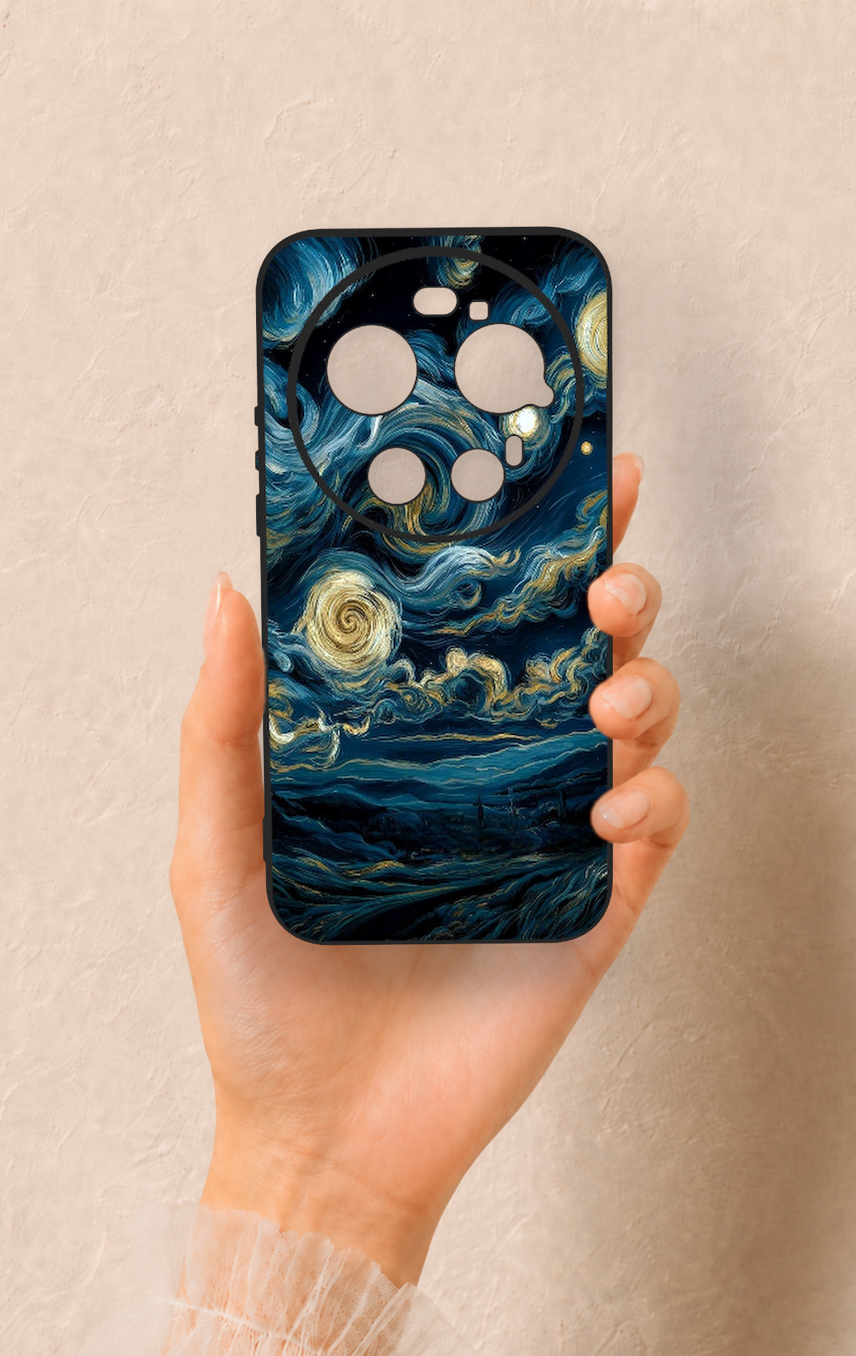 Xiaomi Mi 17 Ultra Uyumlu Yıldızlı Gece Desenli Silikon Kılıf