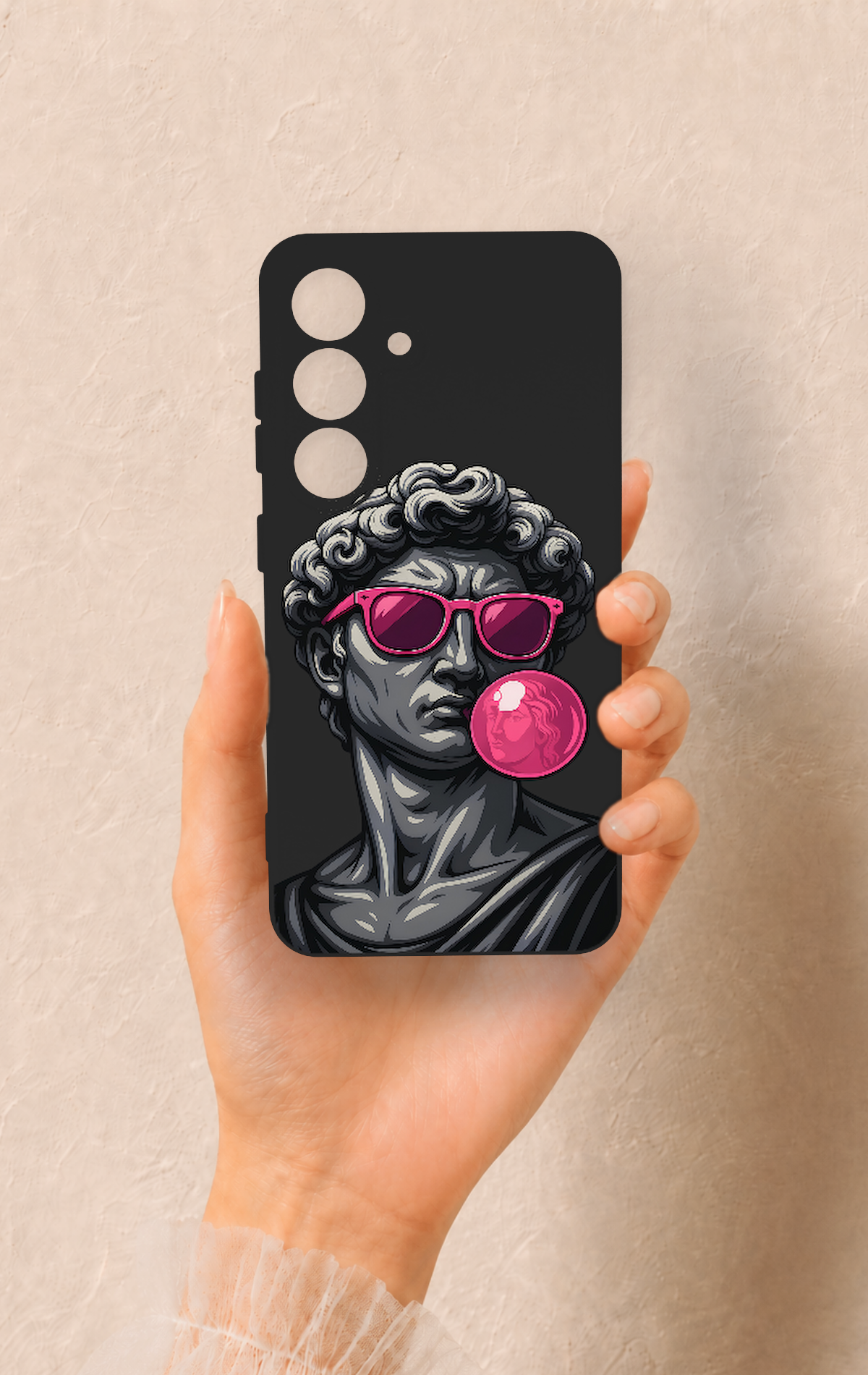 Samsung S25 Uyumlu Pop David Desenli Silikon Kılıf