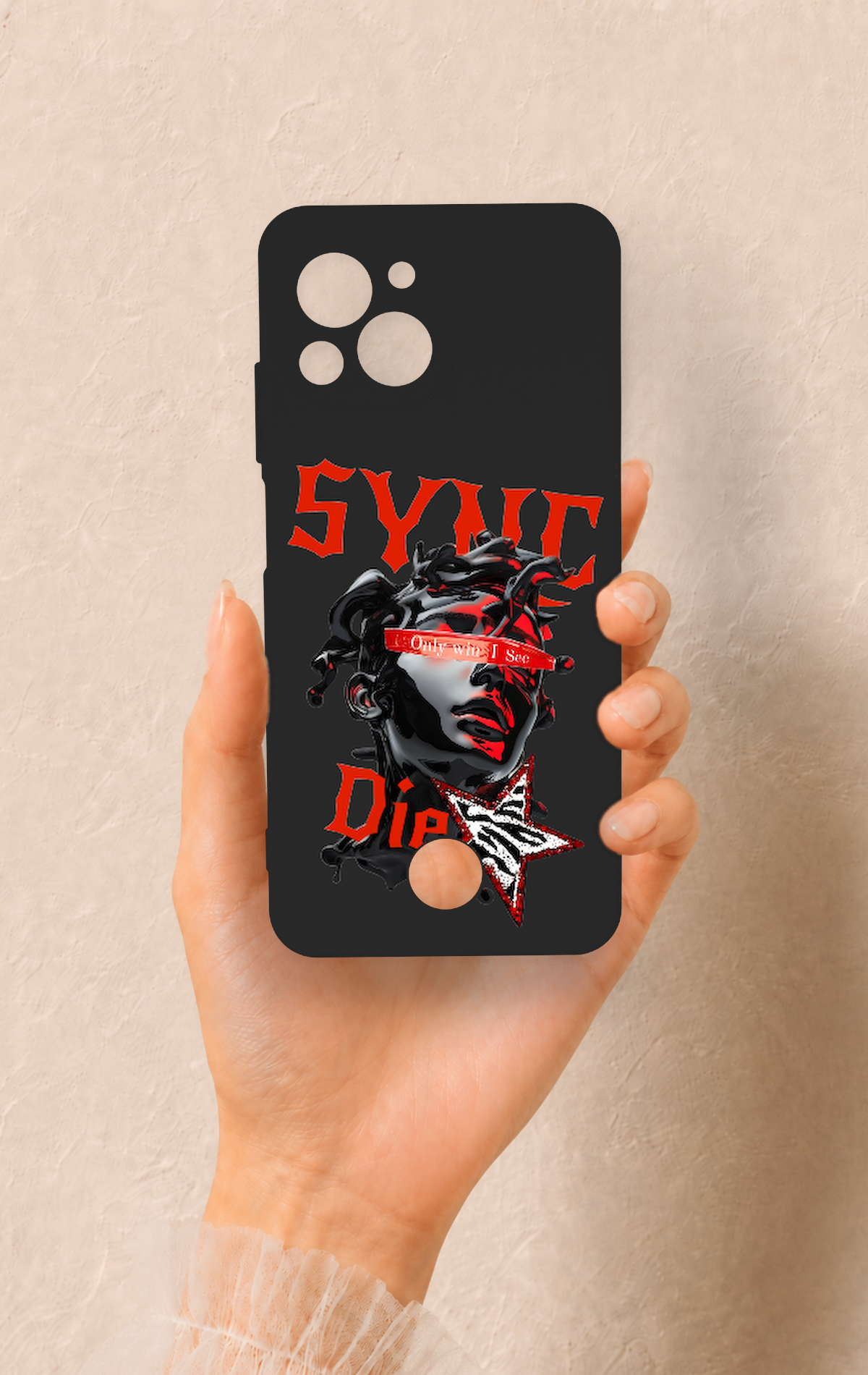 Reeder S23 Pro Max Uyumlu Sync Die Desenli Silikon Kılıf