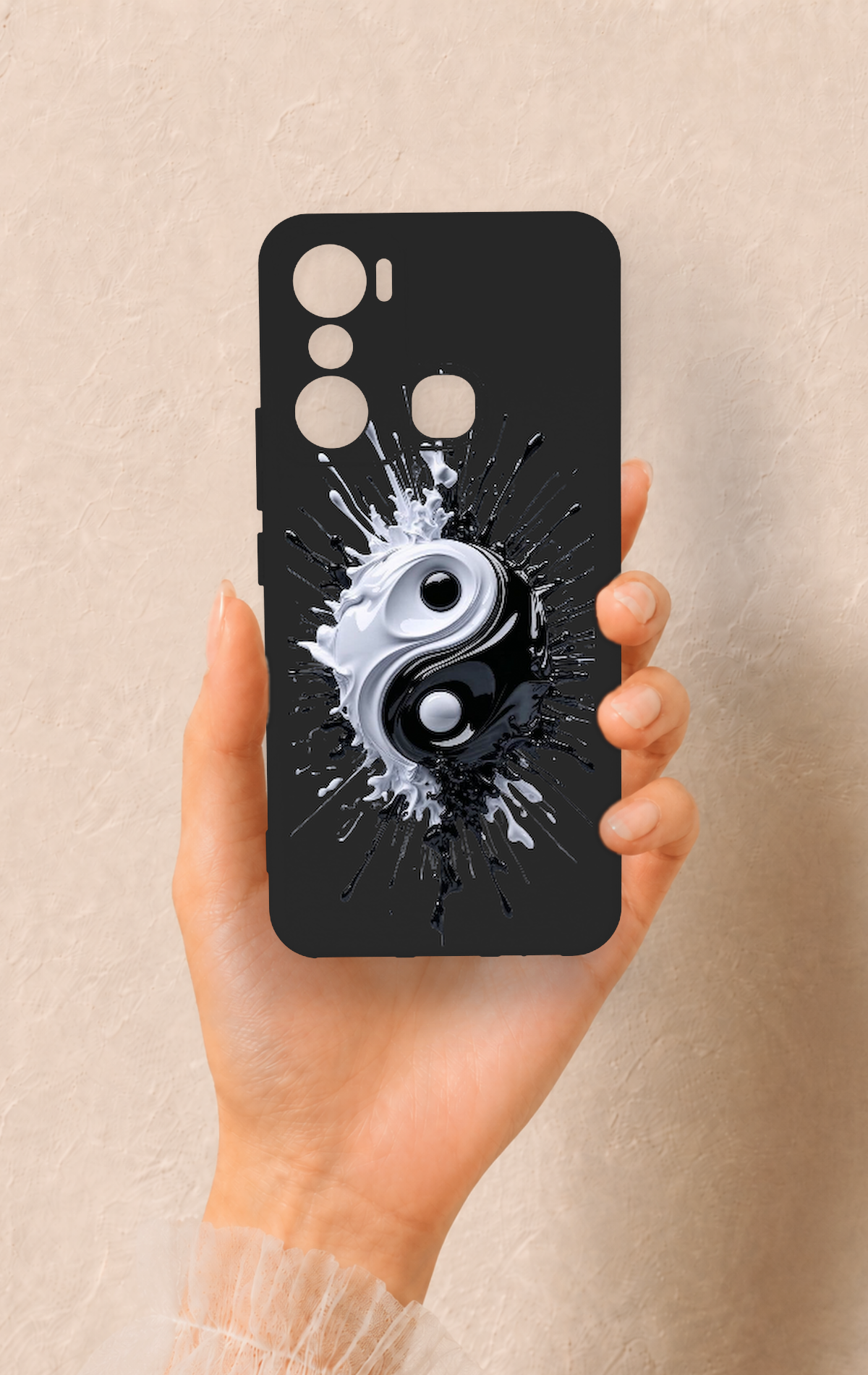 İnfinix Hot 20i Uyumlu İyi ve Kötü Desenli Silikon Kılıf
