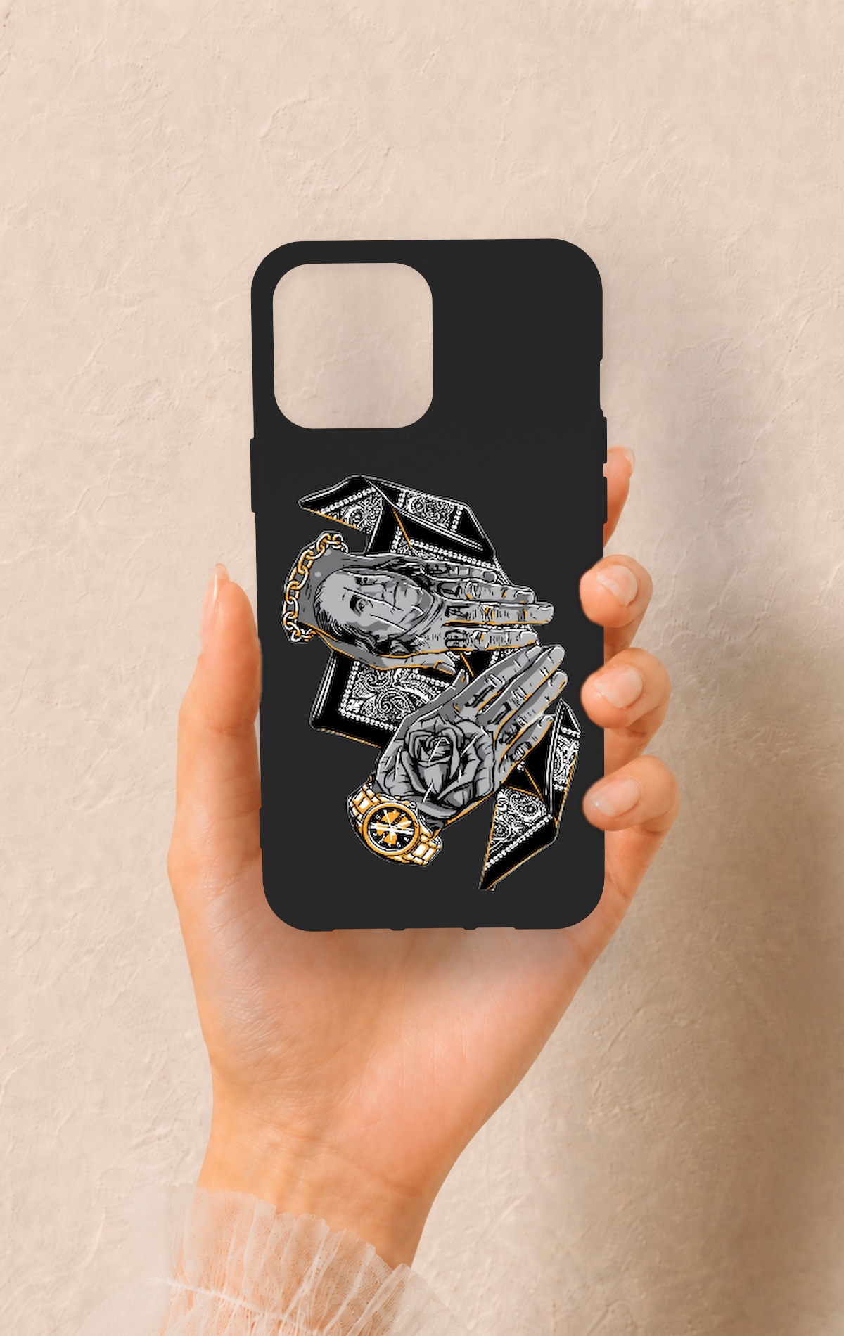 iPhone 13 Pro Max Uyumlu Self Made Desenli Silikon Kılıf