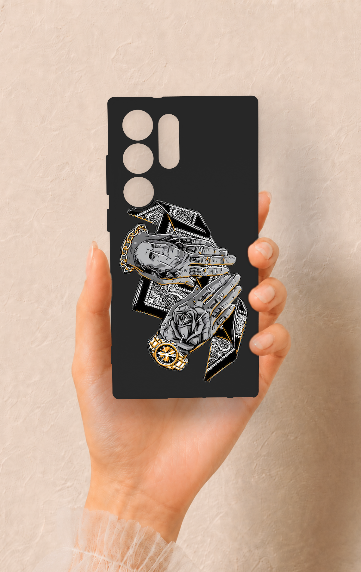 Samsung S23 Ultra Uyumlu Self Made Desenli Silikon Kılıf