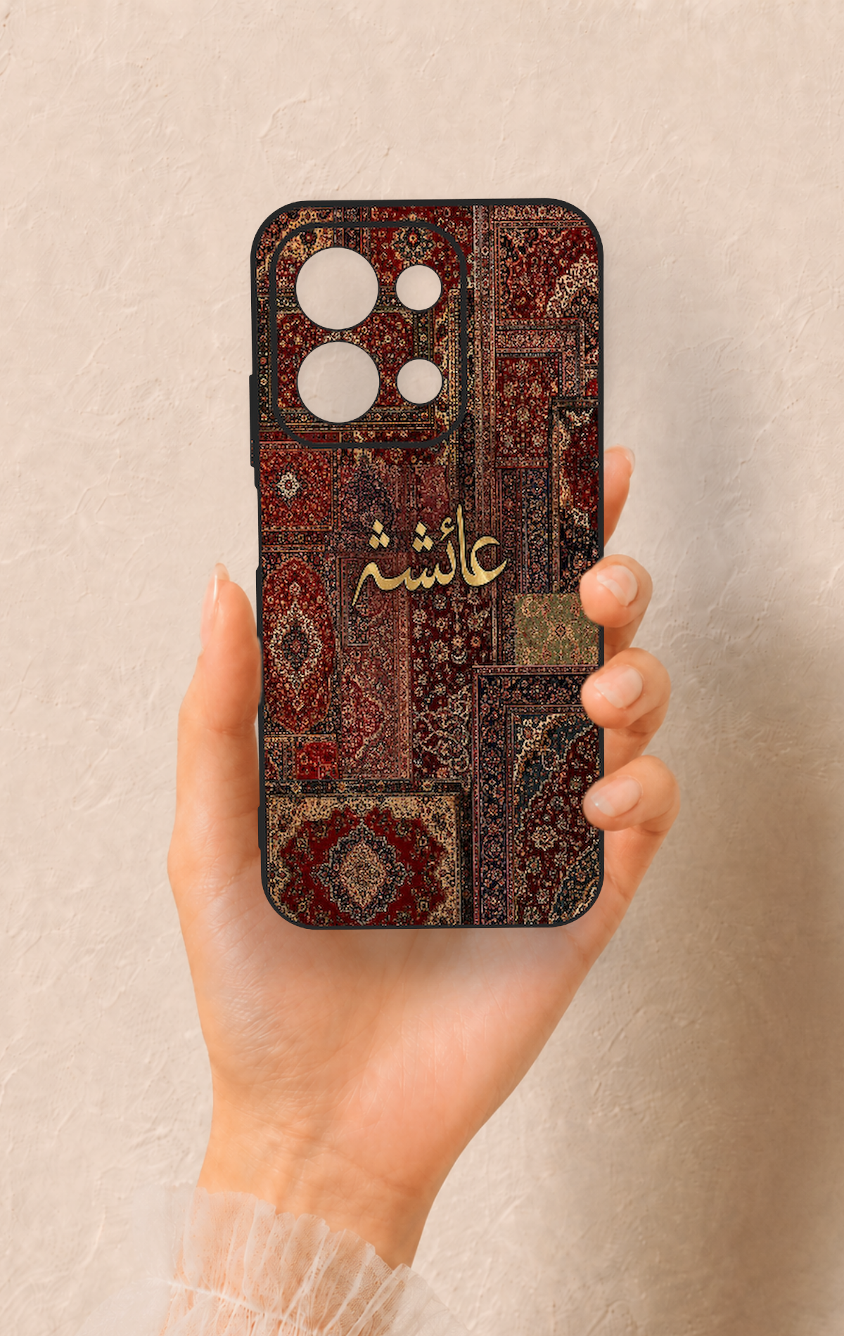 Redmi 15C 4G Uyumlu Vintage Halı Desenli Silikon Kılıf