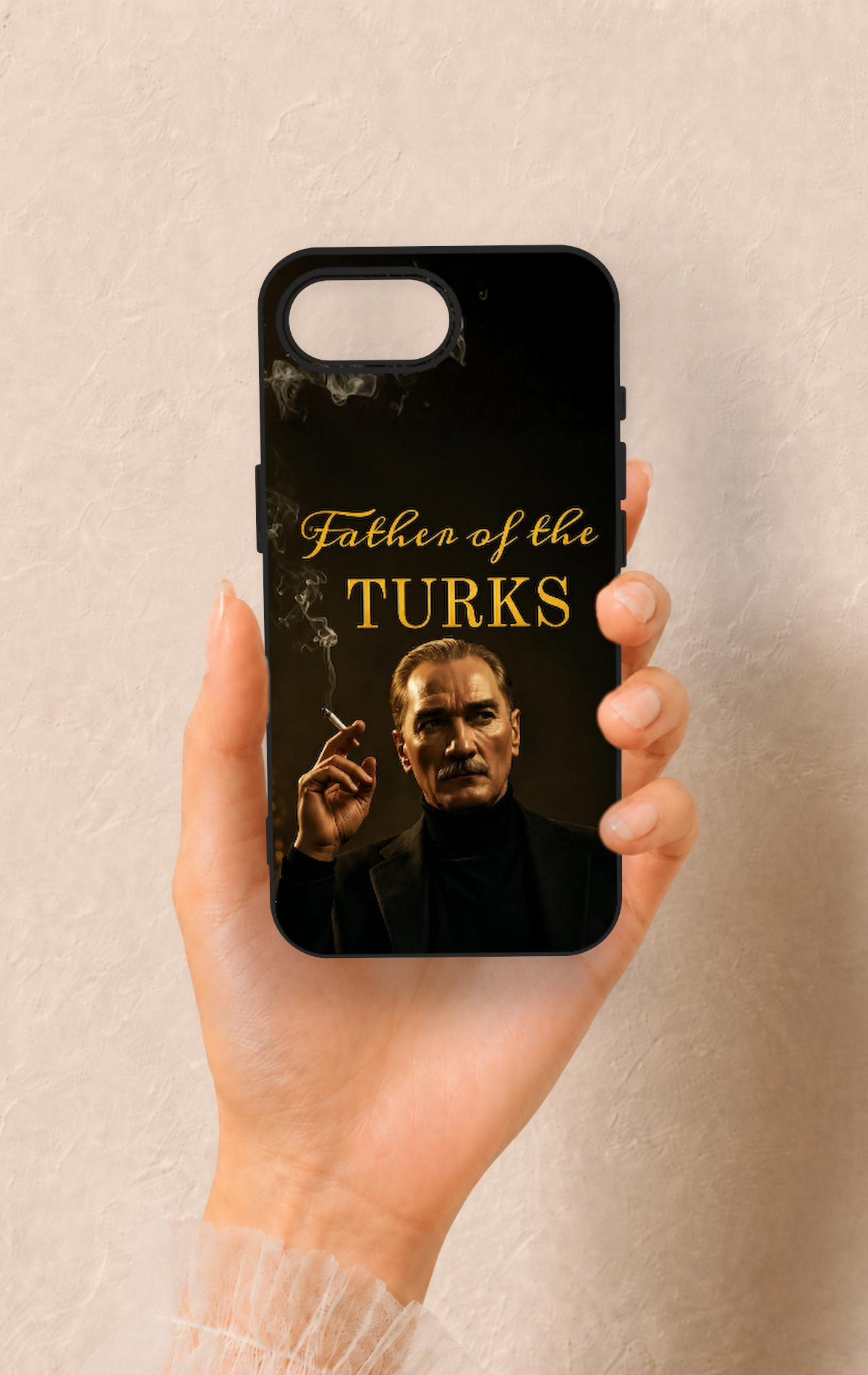 iPhone 16E Uyumlu Father Of The Turks Desenli Silikon Kılıf