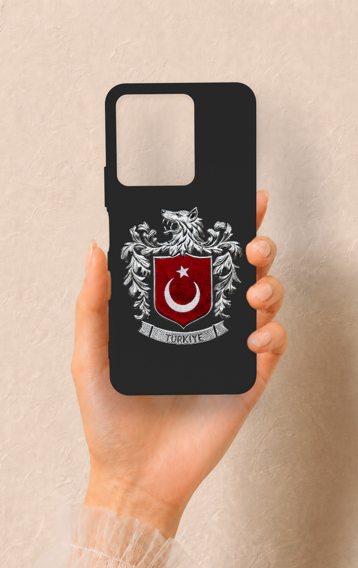 Vivo Y35 Uyumlu Türk Arma Desenli Silikon Kılıf