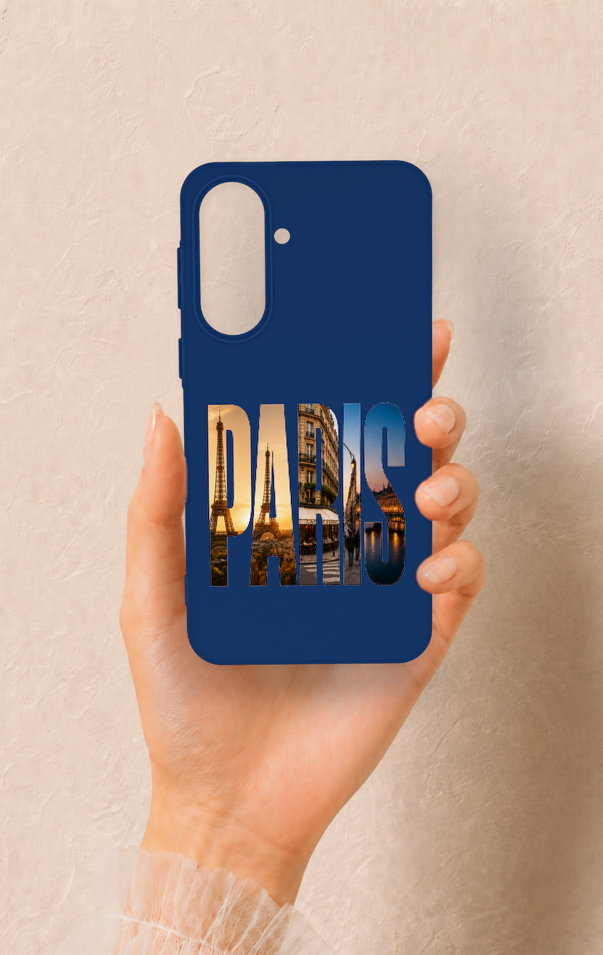 Samsung A37 Uyumlu Paris Desenli Silikon Kılıf