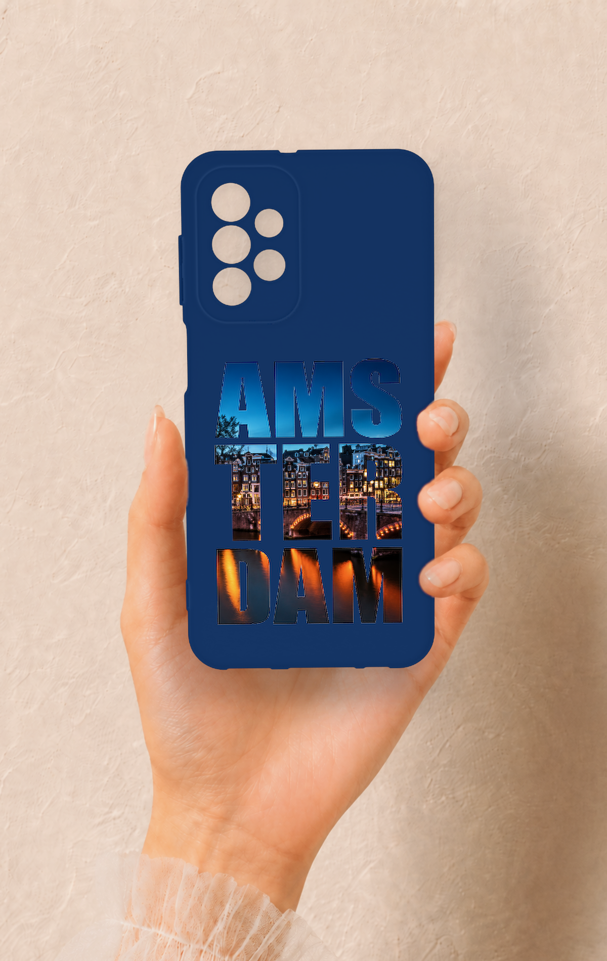 Samsung A23 Uyumlu Amsterdam Desenli Silikon Kılıf