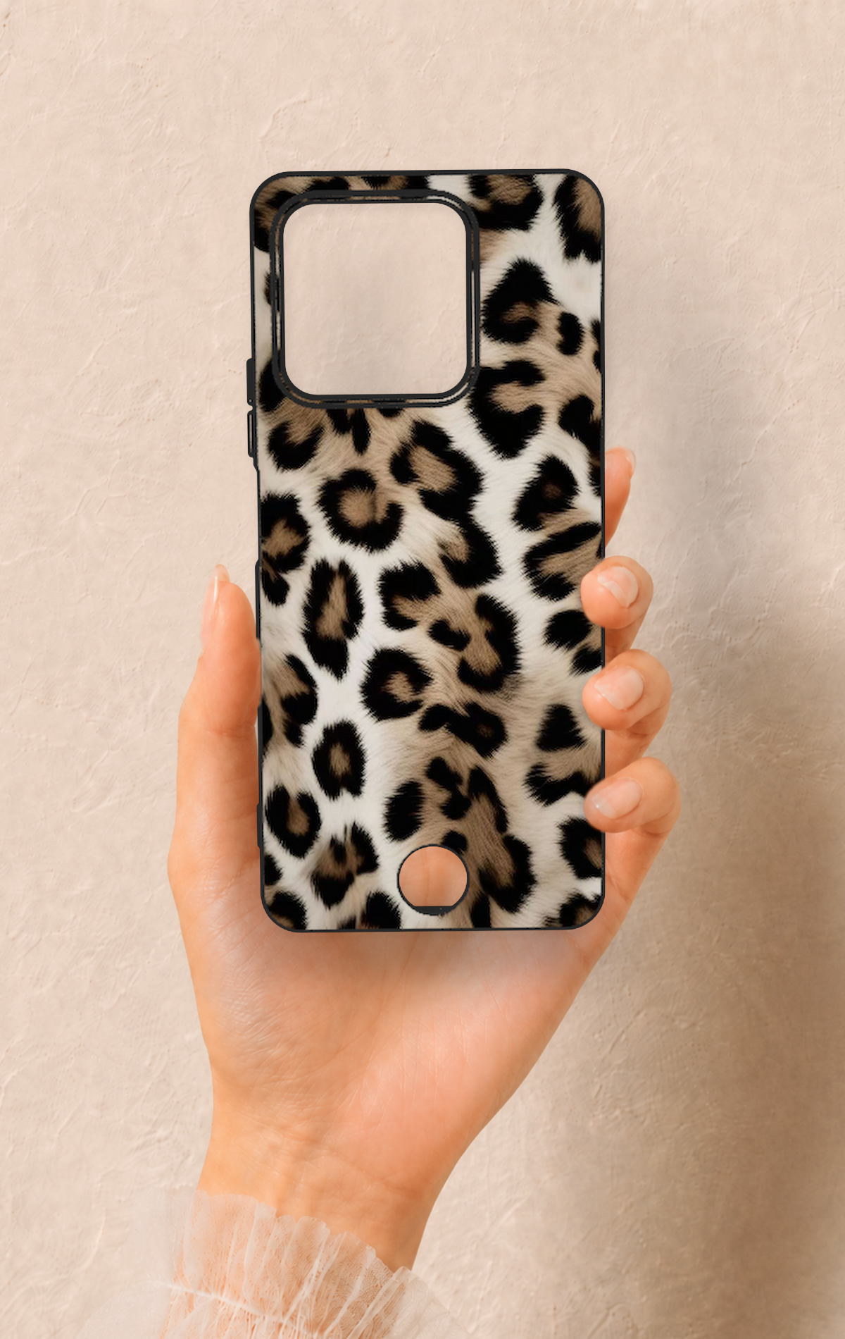 Reeder S71 Uyumlu Leopar Derisi Desenli Silikon Kılıf