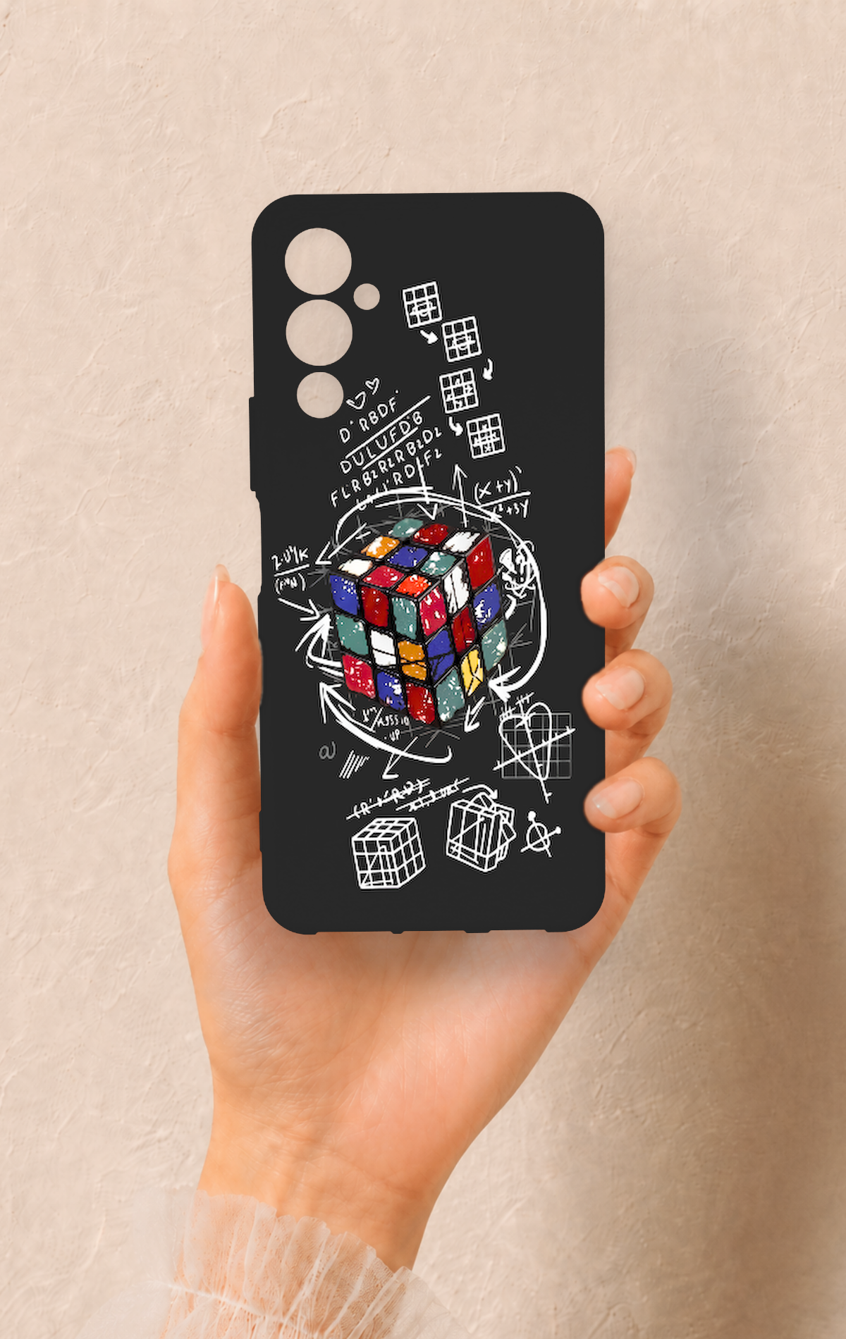 Tecno Pova Neo 4 Uyumlu Rubik Küb Desenli Silikon Kılıf