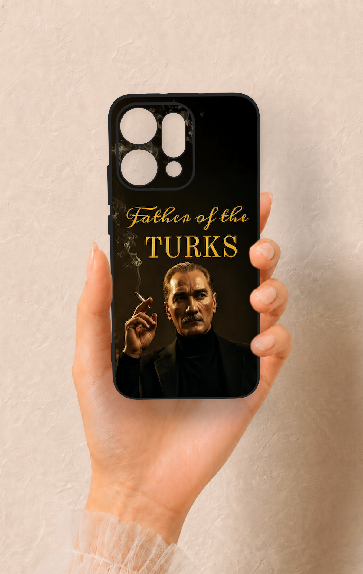Oppo Reno 14 Uyumlu Father Of The Turks Desenli Silikon Kılıf