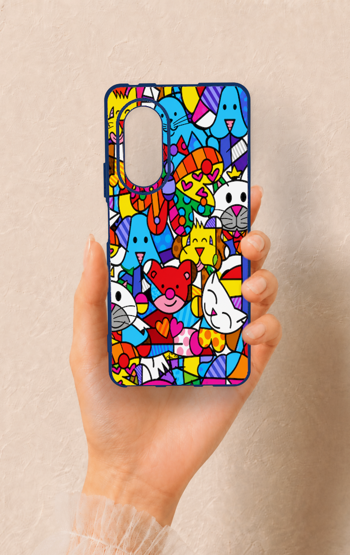 Huawei Nova 9Se Uyumlu Britto Garden Desenli Silikon Kılıf