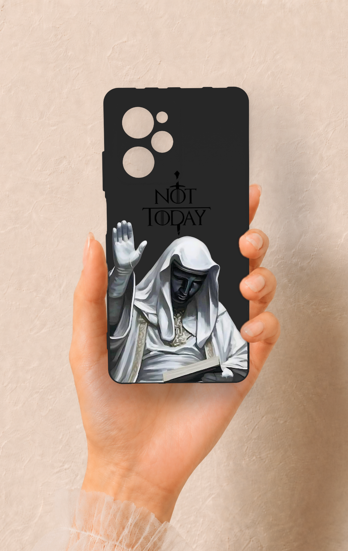 Poco X5 Pro Uyumlu Not Today Desenli Silikon Kılıf