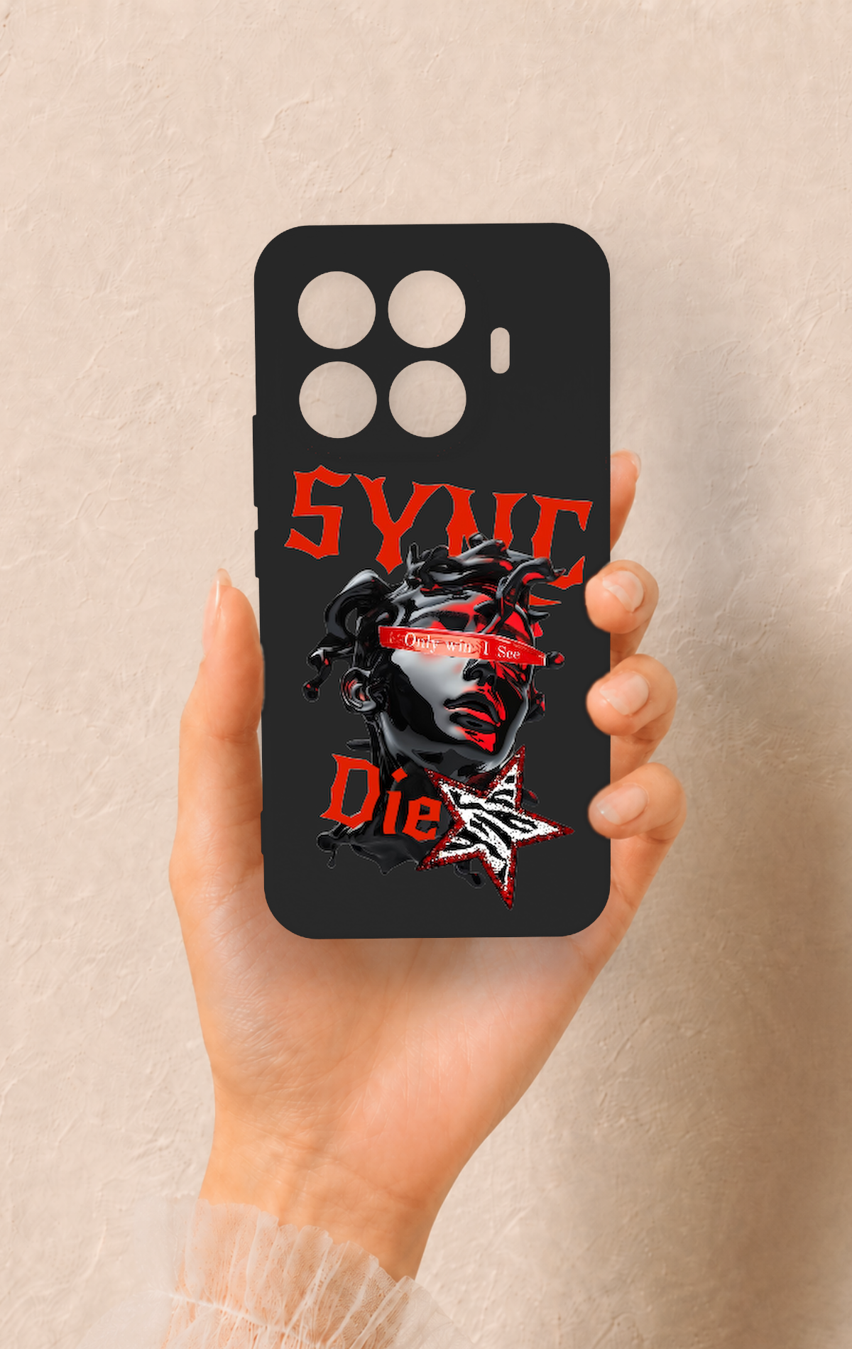 Mi 17T Pro 5G Uyumlu Sync Die Desenli Silikon Kılıf
