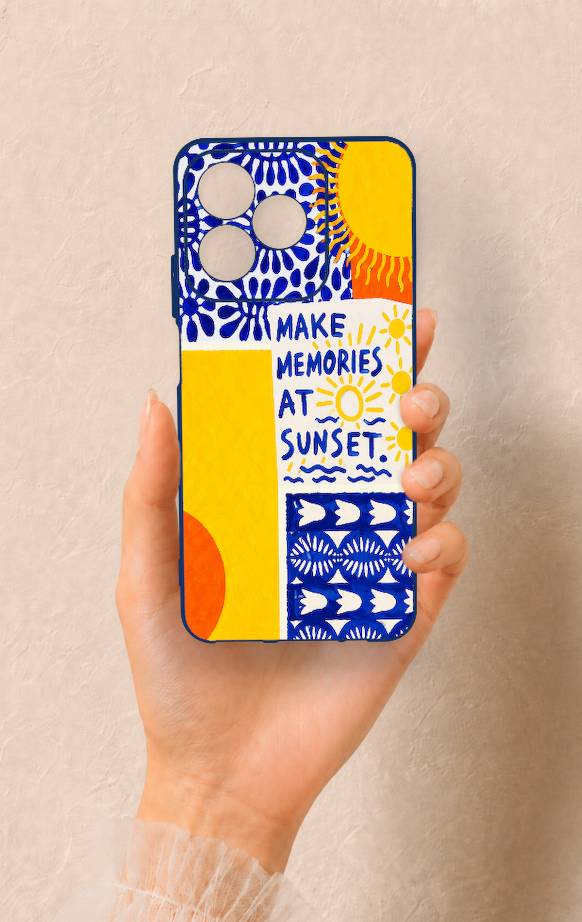 Realme C53 Uyumlu Sunset Desenli Silikon Kılıf