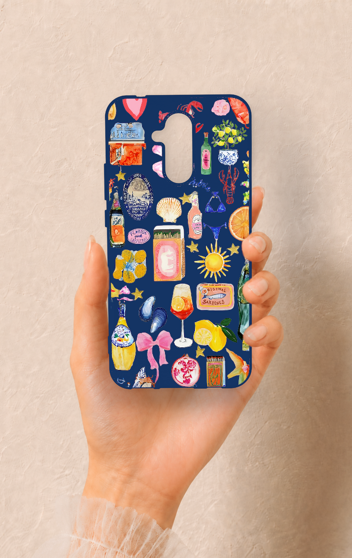 Huawei Mate 20 Lite Uyumlu Summer Desenli Silikon Kılıf