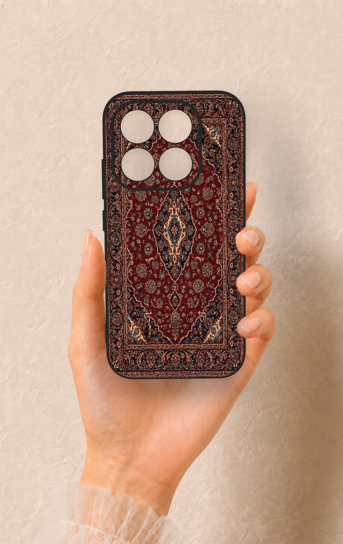 Xiaomi Mi 17 5G Uyumlu Acem Halı Desenli Silikon Kılıf